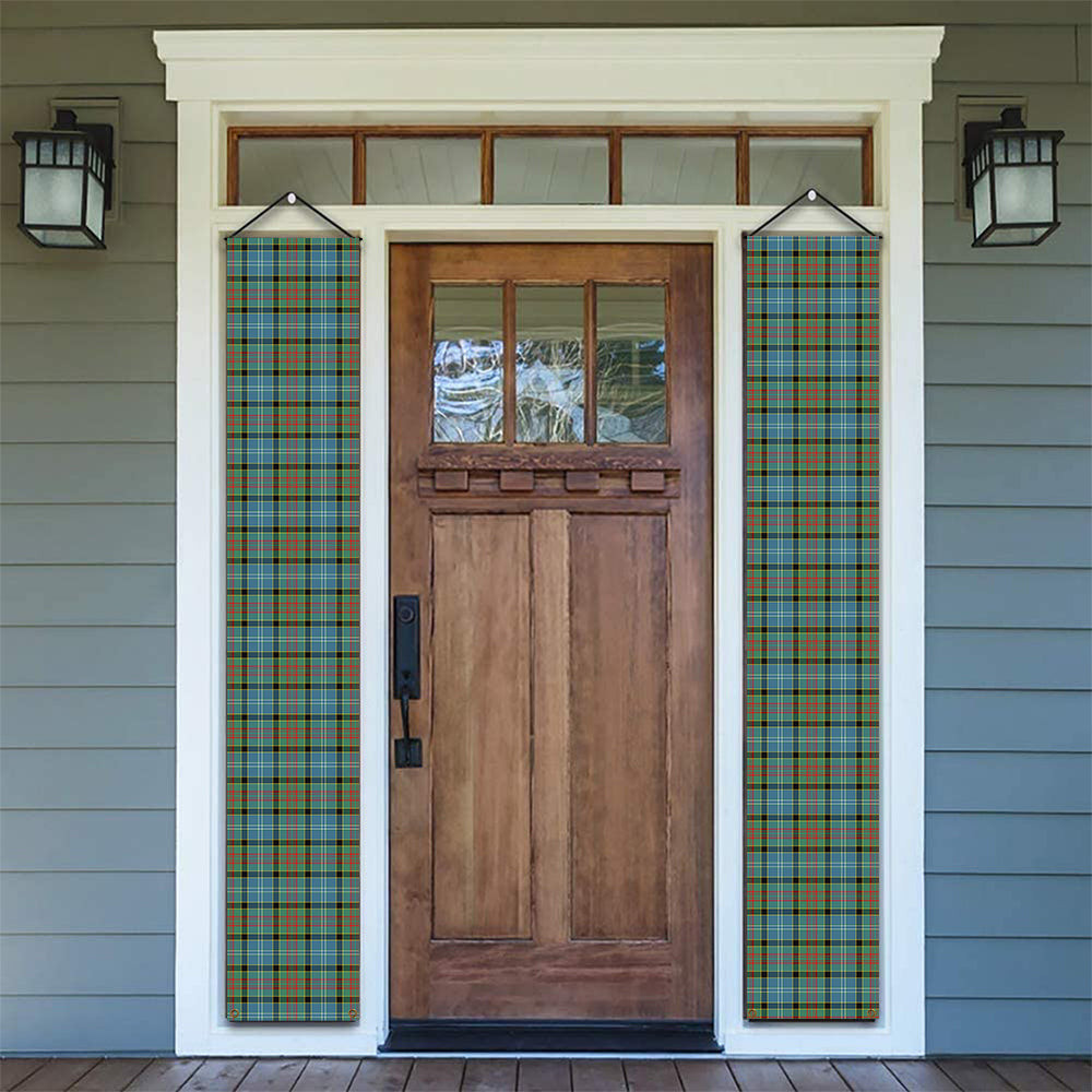 ScotsTee Shop Scottish Pasley District Tartan Front Porch Sign Set, Hanging Banner Set