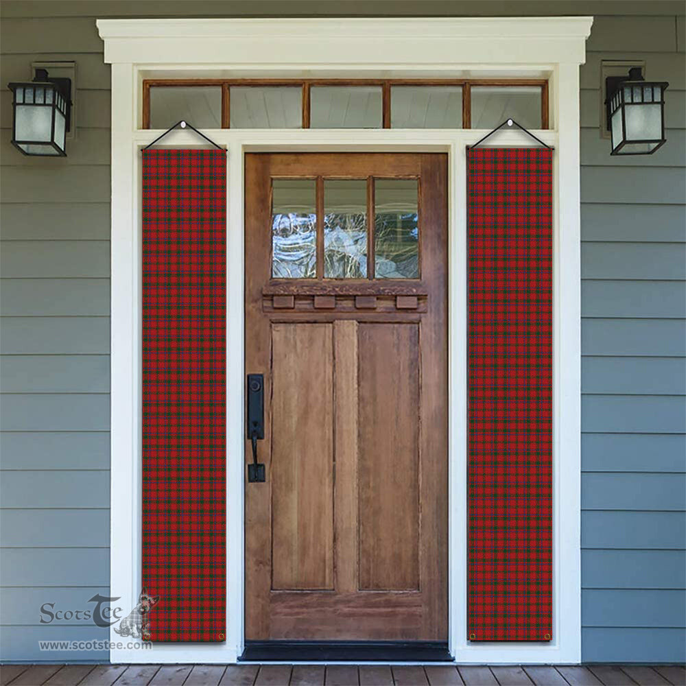ScotsTee Shop Scottish McColl Modern Tartan Front Porch Sign Set, Hanging Banner Set