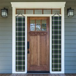 ScotsTee Shop Scottish MacKenzie Dress Tartan Front Porch Sign Set, Hanging Banner Set