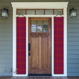 ScotsTee Shop Scottish Stirling of Keir Modern Tartan Front Porch Sign Set, Hanging Banner Set