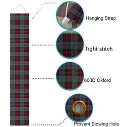 ScotsTee Shop Scottish Rob Roy (Film) Tartan Front Porch Sign Set, Hanging Banner Set