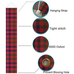 ScotsTee Shop Scottish McColl Old Modern Tartan Front Porch Sign Set, Hanging Banner Set