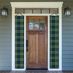 ScotsTee Shop Scottish Learmonth Tartan Front Porch Sign Set, Hanging Banner Set