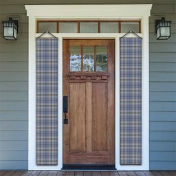 ScotsTee Shop Scottish Tweedie Tartan Front Porch Sign Set, Hanging Banner Set