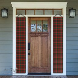 ScotsTee Shop Scottish MacInnes Hastie Tartan Front Porch Sign Set, Hanging Banner Set