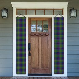 ScotsTee Shop Scottish Greene Tartan Front Porch Sign Set, Hanging Banner Set
