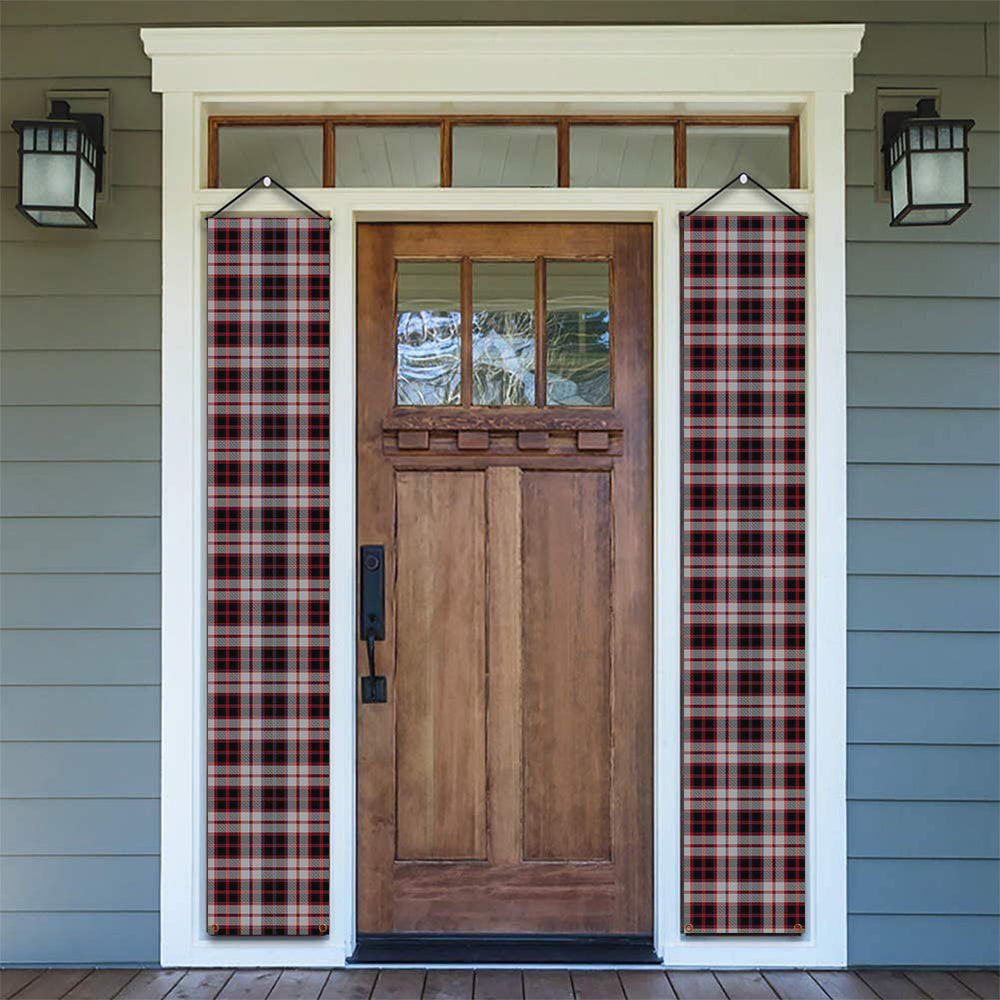 ScotsTee Shop Scottish MacPherson Tartan Front Porch Sign Set, Hanging Banner Set