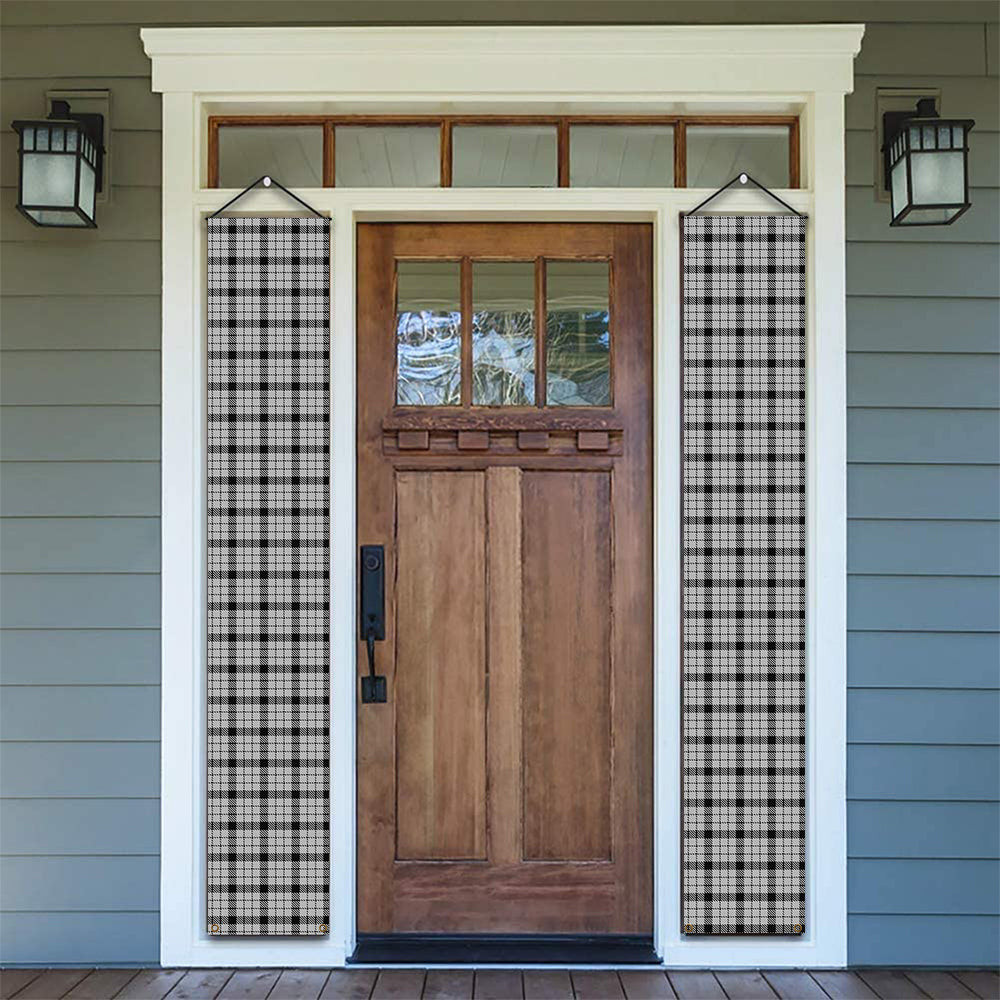 ScotsTee Shop Scottish Wallace Dress Tartan Front Porch Sign Set, Hanging Banner Set