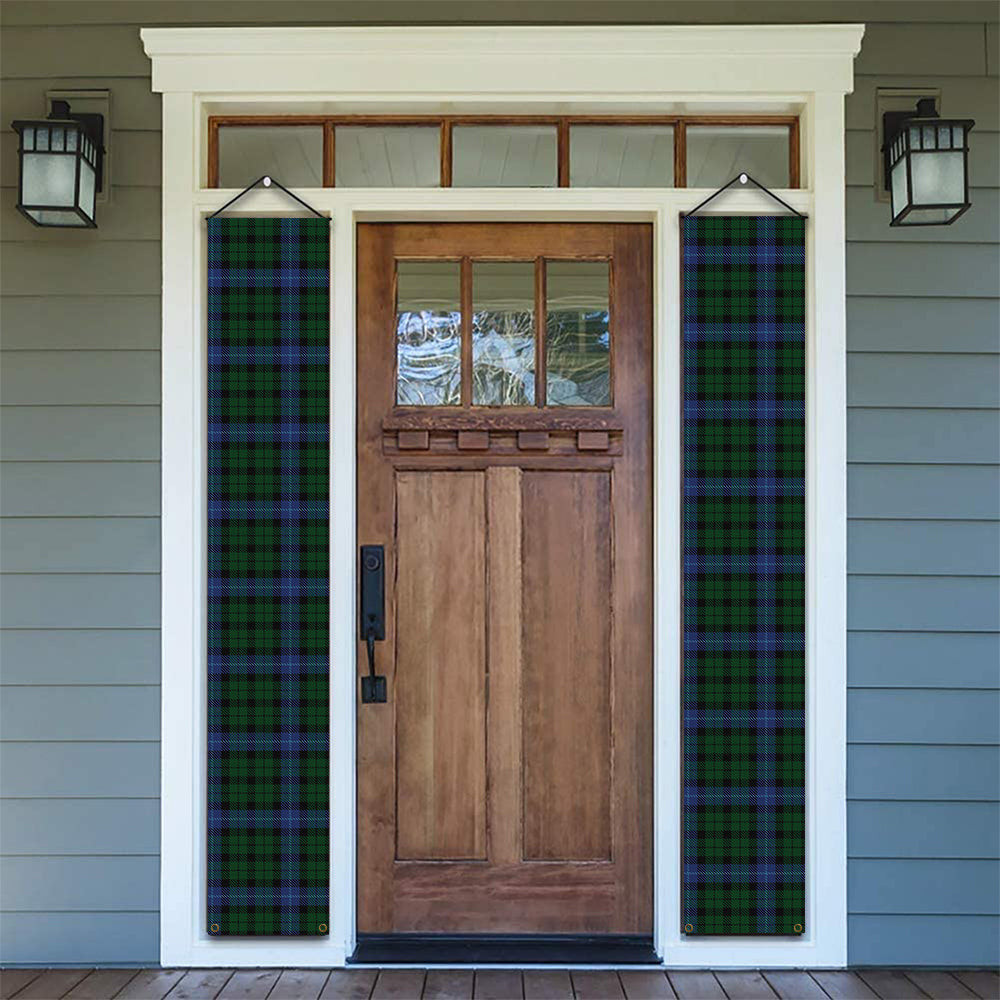 ScotsTee Shop Scottish MacIntyre Tartan Front Porch Sign Set, Hanging Banner Set