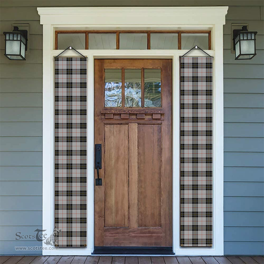 ScotsTee Shop Scottish MacPherson 10 Tartan Front Porch Sign Set, Hanging Banner Set