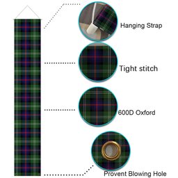 ScotsTee Shop Scottish Swinton SC Tartan Front Porch Sign Set, Hanging Banner Set