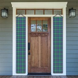 ScotsTee Shop Scottish Inglis Ancient Tartan Front Porch Sign Set, Hanging Banner Set