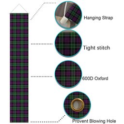 ScotsTee Shop Scottish Wilsons 158 Tartan Front Porch Sign Set, Hanging Banner Set
