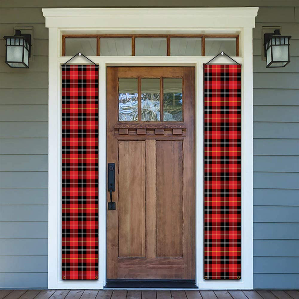 ScotsTee Shop Scottish Marjoribanks SC Tartan Front Porch Sign Set, Hanging Banner Set