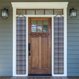 ScotsTee Shop Scottish Yorkshire, The Spirit of Tartan Front Porch Sign Set, Hanging Banner Set