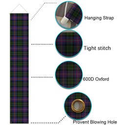 ScotsTee Shop Scottish MacNeil of Colonsay 2 Tartan Front Porch Sign Set, Hanging Banner Set