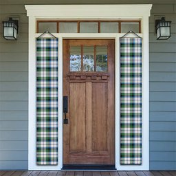 ScotsTee Shop Scottish McNachten Dress Ancient Tartan Front Porch Sign Set, Hanging Banner Set