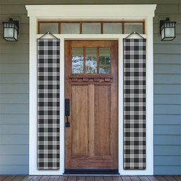 ScotsTee Shop Scottish MacRae, Dress Tartan Front Porch Sign Set, Hanging Banner Set