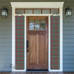 ScotsTee Shop Scottish Spence Ancient Tartan Front Porch Sign Set, Hanging Banner Set