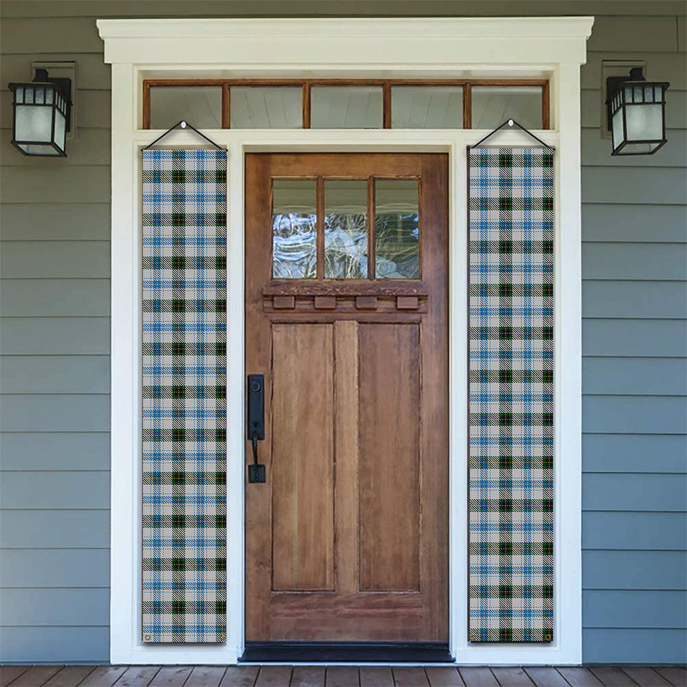 ScotsTee Shop Scottish Henderson Dress 1 Tartan Front Porch Sign Set, Hanging Banner Set