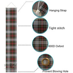 ScotsTee Shop Scottish Stewart Dress Tartan Front Porch Sign Set, Hanging Banner Set