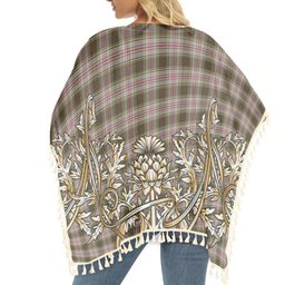 ScotsTee Shop Scottish Anderson Dress Tartan Scotland Royal Golden Thistle Square Fringed Shawl