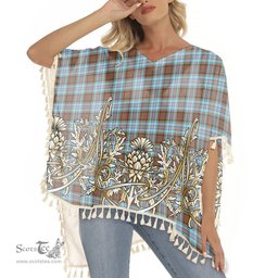 ScotsTee Shop Scottish Anderson Ancient Tartan Scotland Royal Golden Thistle Square Fringed Shawl