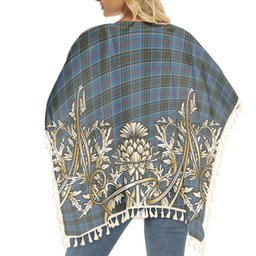 ScotsTee Shop Scottish Anderson Old Makinlay Tartan Scotland Royal Golden Thistle Square Fringed Shawl