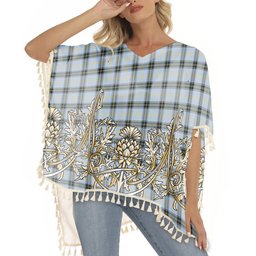 ScotsTee Shop Scottish Bell of the Borders Ancient Tartan Scotland Royal Golden Thistle Square Fringed Shawl