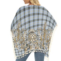 ScotsTee Shop Scottish Bell of the Borders Ancient Tartan Scotland Royal Golden Thistle Square Fringed Shawl