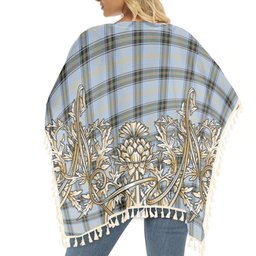 ScotsTee Shop Scottish Baxter of Balgavies Ancient Tartan Scotland Royal Golden Thistle Square Fringed Shawl