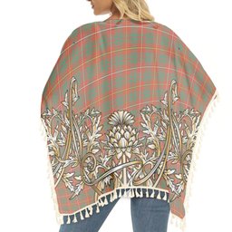 ScotsTee Shop Scottish Bruce Ancient Tartan Scotland Royal Golden Thistle Square Fringed Shawl