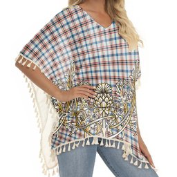 ScotsTee Shop Scottish Boswell Dress Ancient Tartan Scotland Royal Golden Thistle Square Fringed Shawl