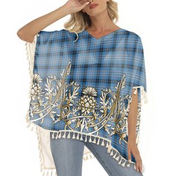 ScotsTee Shop Scottish Brodie Countryfare Ancient Tartan Scotland Royal Golden Thistle Square Fringed Shawl