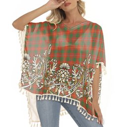 ScotsTee Shop Scottish Bruce County Ancient Tartan Scotland Royal Golden Thistle Square Fringed Shawl
