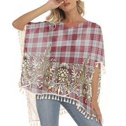 ScotsTee Shop Scottish Buchanan 1842 Tartan Scotland Royal Golden Thistle Square Fringed Shawl