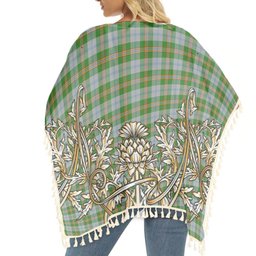 ScotsTee Shop Scottish Cooper Dress Dalgleish 2 Tartan Scotland Royal Golden Thistle Square Fringed Shawl