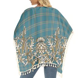 ScotsTee Shop Scottish Crichton Ancient Tartan Scotland Royal Golden Thistle Square Fringed Shawl