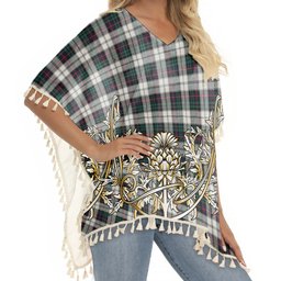 ScotsTee Shop Scottish Campbell of Cawdor Dress Modern Tartan Scotland Royal Golden Thistle Square Fringed Shawl