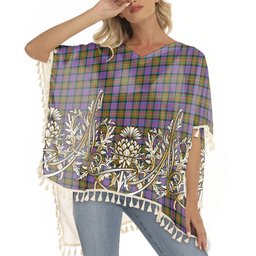 ScotsTee Shop Scottish Carnegie Ancient Tartan Scotland Royal Golden Thistle Square Fringed Shawl