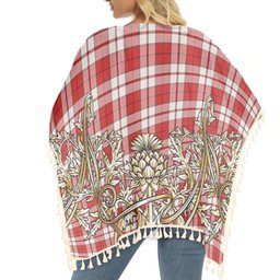 ScotsTee Shop Scottish Cameron Hose Modern Tartan Scotland Royal Golden Thistle Square Fringed Shawl