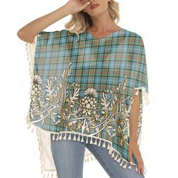 ScotsTee Shop Scottish Cathcart SC Tartan Scotland Royal Golden Thistle Square Fringed Shawl