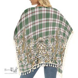 ScotsTee Shop Scottish Crawford Arisaid Dance Ancient Tartan Scotland Royal Golden Thistle Square Fringed Shawl