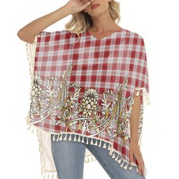 ScotsTee Shop Scottish Cunningham Dress Tartan Scotland Royal Golden Thistle Square Fringed Shawl