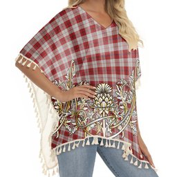 ScotsTee Shop Scottish Cunningham Dress Tartan Scotland Royal Golden Thistle Square Fringed Shawl