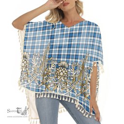 ScotsTee Shop Scottish Craig Paisley Ancient Tartan Scotland Royal Golden Thistle Square Fringed Shawl
