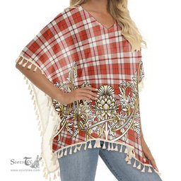 ScotsTee Shop Scottish Cameron Hose Ancient Tartan Scotland Royal Golden Thistle Square Fringed Shawl