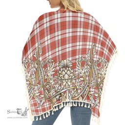 ScotsTee Shop Scottish Cameron Hose Ancient Tartan Scotland Royal Golden Thistle Square Fringed Shawl