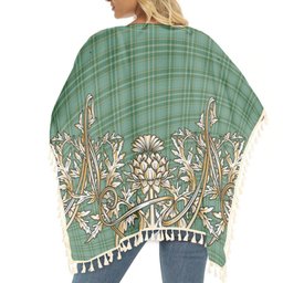 ScotsTee Shop Scottish Currie Ancient Tartan Scotland Royal Golden Thistle Square Fringed Shawl