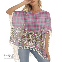 ScotsTee Shop Scottish Crawford Ancient Tartan Scotland Royal Golden Thistle Square Fringed Shawl